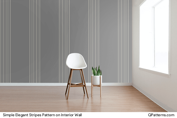 Simple Elegant Stripes Pattern on interior-wall