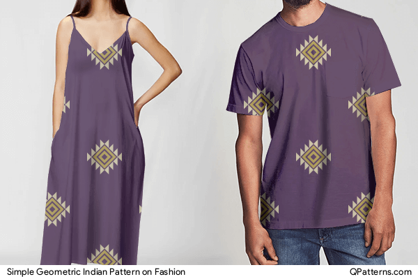 Simple Geometric Indian Pattern on fashion
