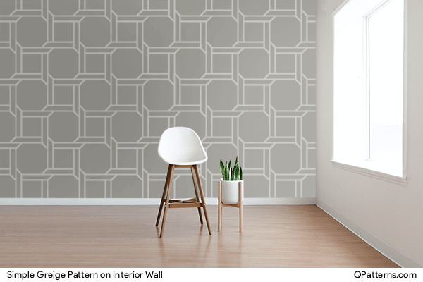 Simple Greige Pattern on interior-wall