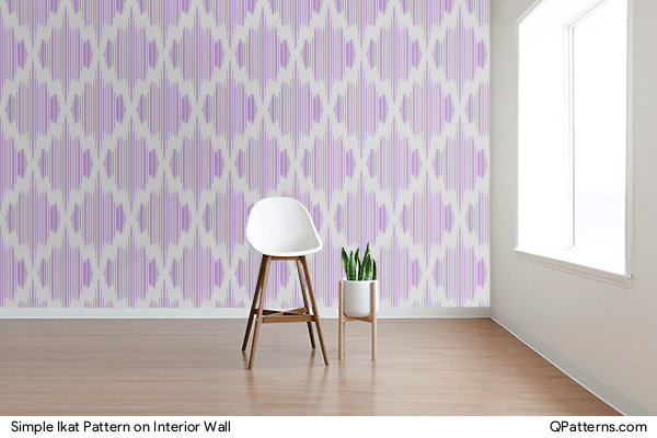 Simple Ikat Pattern on interior-wall