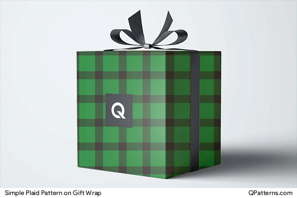 Simple Plaid Pattern on gift-wrap
