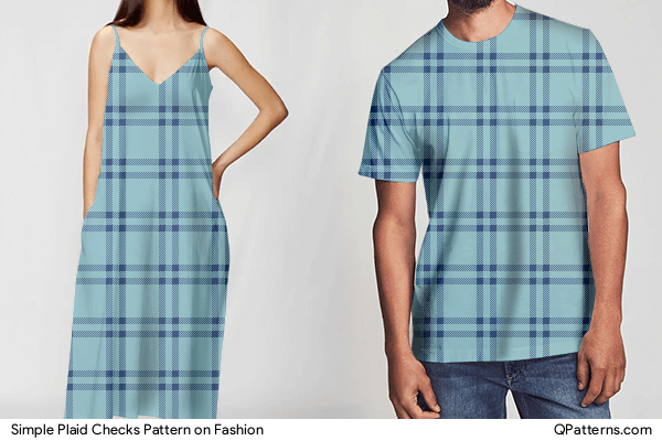 Simple Plaid Checks Pattern on fashion