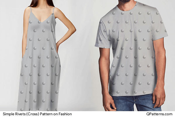 Simple Rivets (Cross) Pattern on fashion