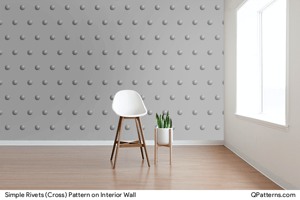 Simple Rivets (Cross) Pattern on interior-wall