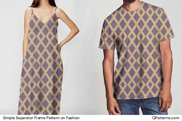 Simple Separator Frame Pattern on fashion