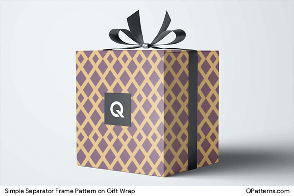 Simple Separator Frame Pattern on gift-wrap