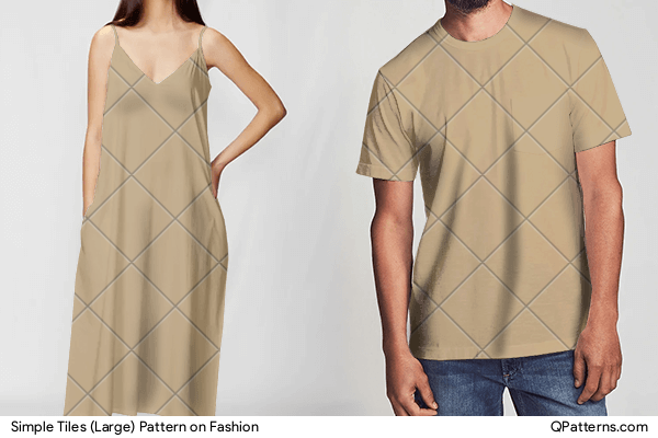 Simple Tiles (Large) Pattern on fashion