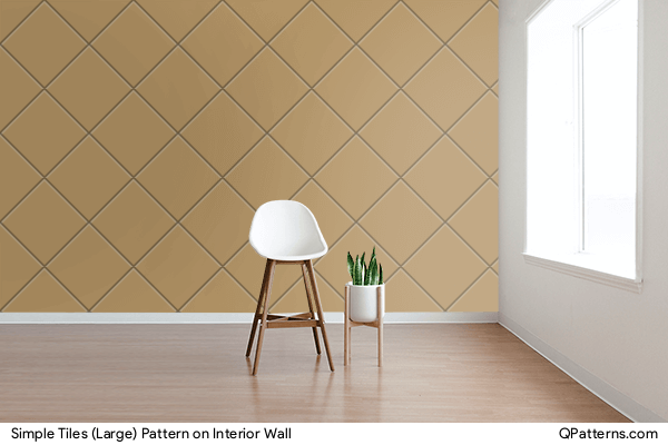Simple Tiles (Large) Pattern on interior-wall