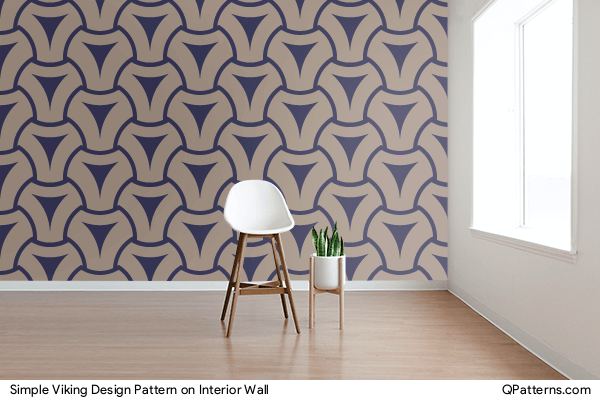 Simple Viking Design Pattern on interior-wall