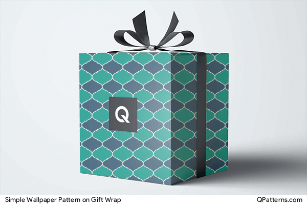 Simple Wallpaper Pattern on gift-wrap