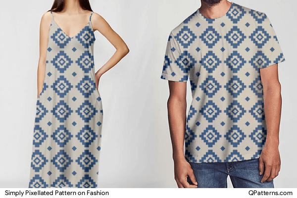Simply Pixellated Pattern on fashion