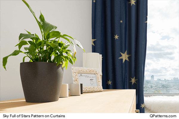 Sky Full of Stars Pattern on curtains