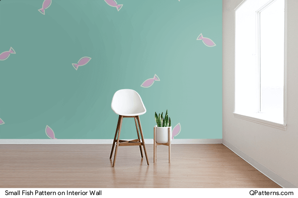 Small Fish Pattern on interior-wall