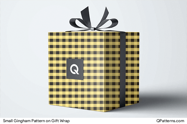 Small Gingham Pattern on gift-wrap