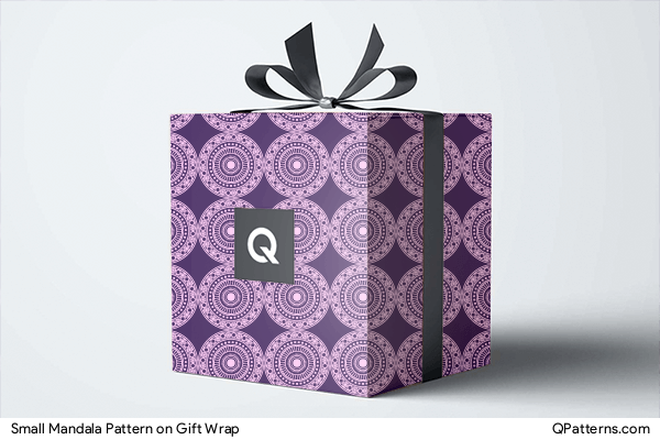 Small Mandala Pattern on gift-wrap