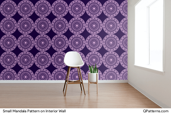 Small Mandala Pattern on interior-wall