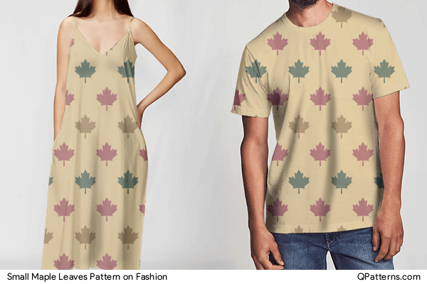 Small Maple Leaves Pattern on fashion