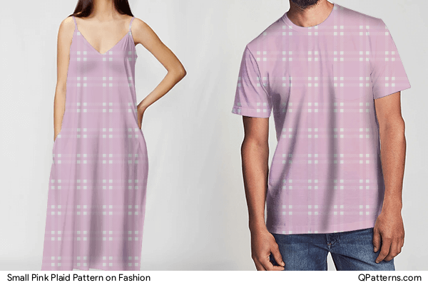Small Pink Plaid Pattern on fashion