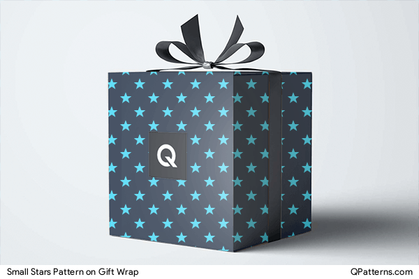 Small Stars Pattern on gift-wrap