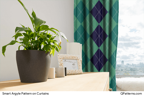 Smart Argyle Pattern on curtains