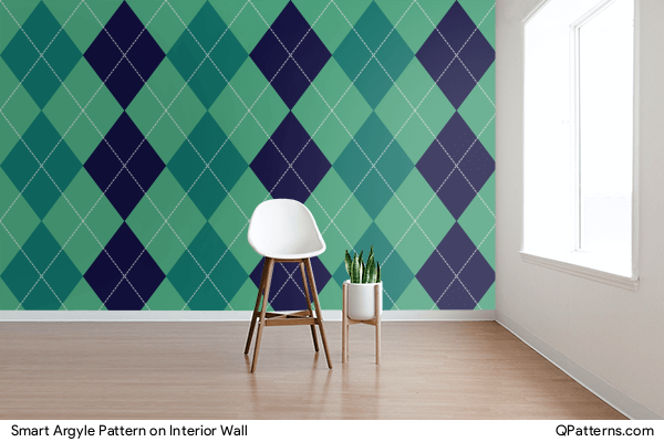 Smart Argyle Pattern on interior-wall