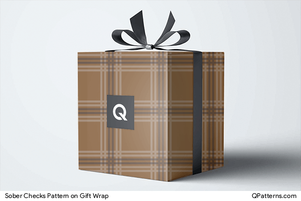 Sober Checks Pattern on gift-wrap