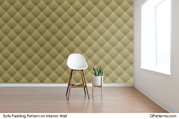 Sofa Padding Pattern on interior-wall