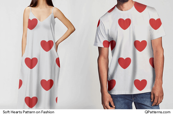 Soft Hearts Pattern on fashion