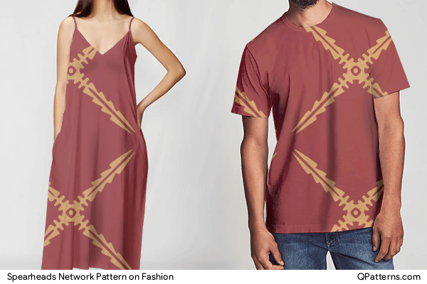 Spearheads Network Pattern on fashion
