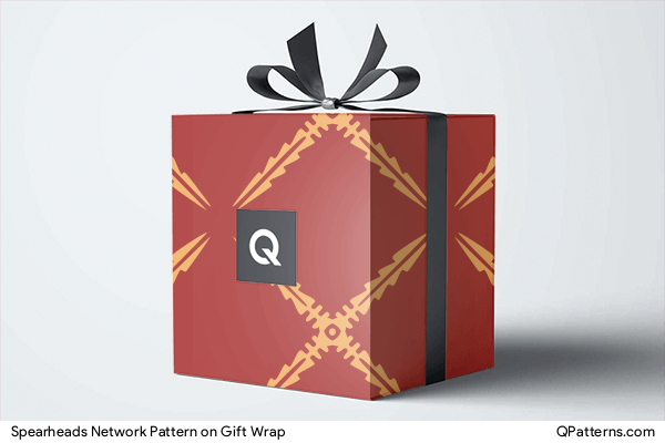 Spearheads Network Pattern on gift-wrap
