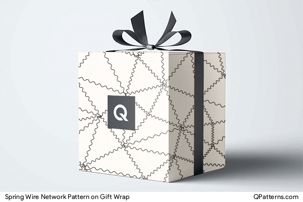 Spring Wire Network Pattern on gift-wrap
