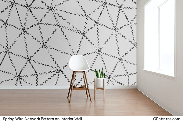 Spring Wire Network Pattern on interior-wall
