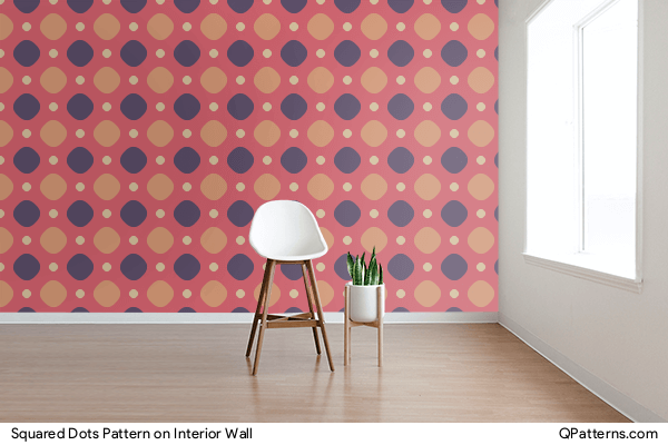 Squared Dots Pattern on interior-wall