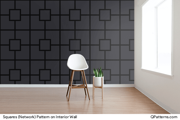 Squares (Network) Pattern on interior-wall