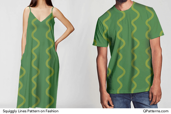 Squiggly Lines Pattern on fashion