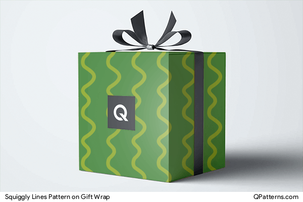 Squiggly Lines Pattern on gift-wrap