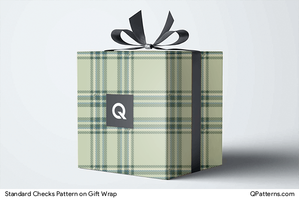 Standard Checks Pattern on gift-wrap