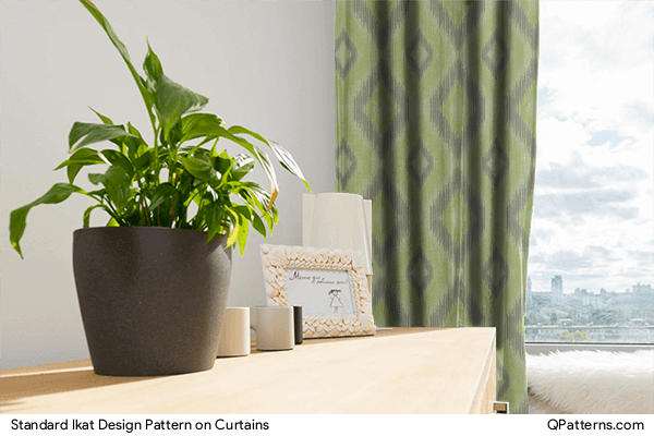 Standard Ikat Design Pattern on curtains