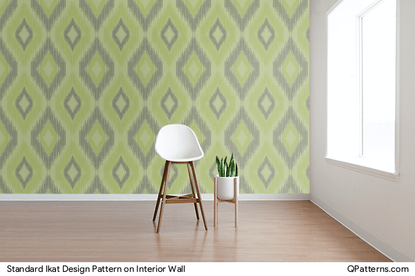 Standard Ikat Design Pattern on interior-wall