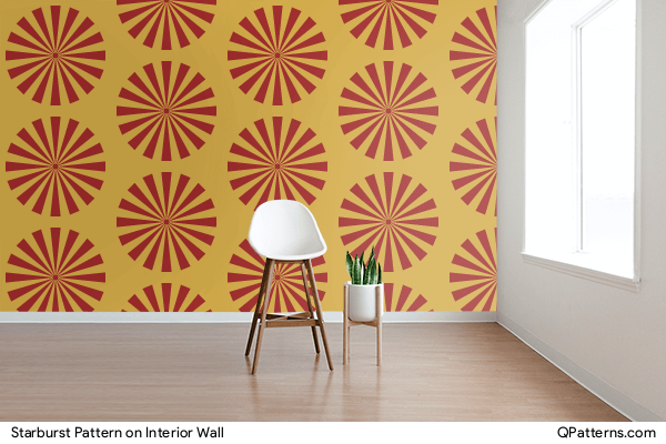 Starburst Pattern on interior-wall
