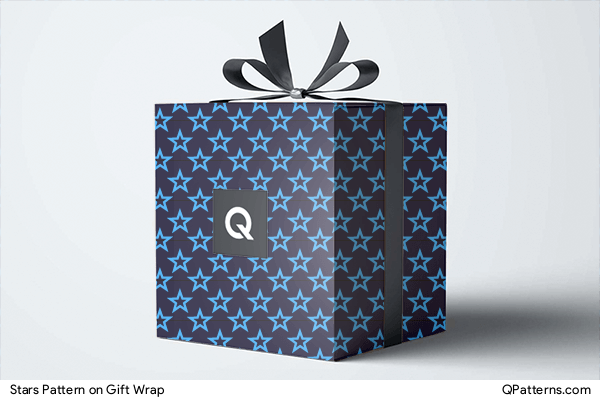 Stars Pattern on gift-wrap