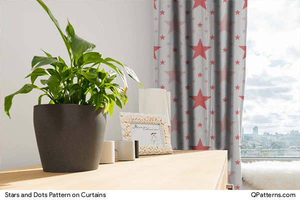 Stars and Dots Pattern on curtains