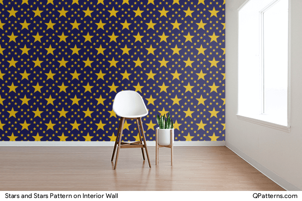Stars and Stars Pattern on interior-wall