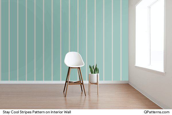 Stay Cool Stripes Pattern on interior-wall