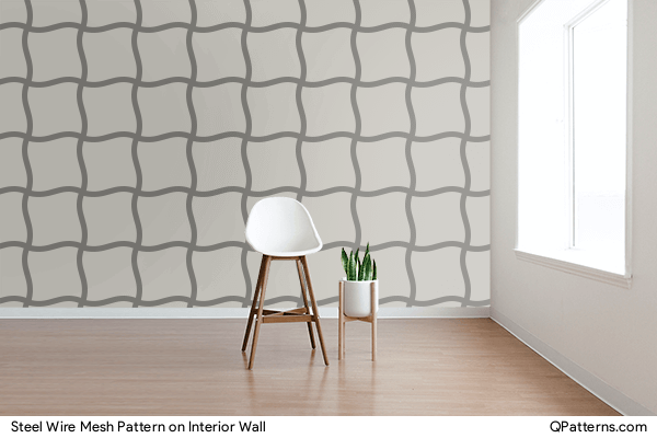 Steel Wire Mesh Pattern on interior-wall