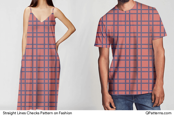 Straight Lines Checks Pattern on fashion