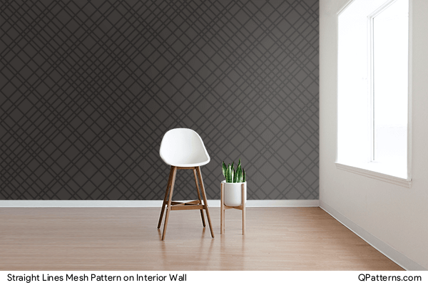 Straight Lines Mesh Pattern on interior-wall