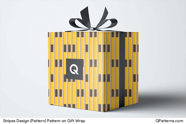 Stripes Design (Pattern) Pattern on gift-wrap