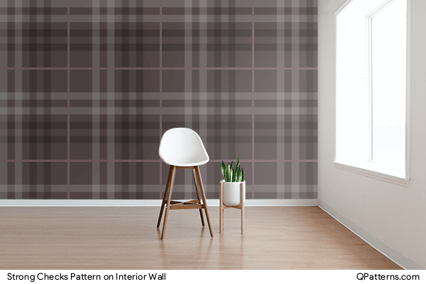Strong Checks Pattern on interior-wall