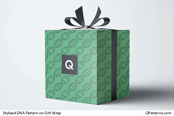 Stylised DNA Pattern on gift-wrap